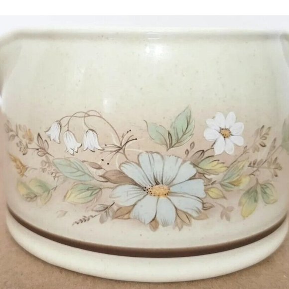 Vintage Royal Doulton Lambethware Florinda Ceramic Gravy Boat Floral Print 1980 - Picture 6 of 10